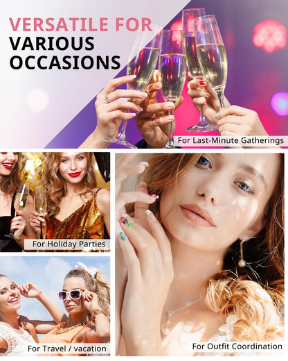 AIRSEE Semi Cured Gel Nail Strips Kit(Blood Moon)-Works with Any UV Nail Lamps Light,Halloween Long Lasting, Easy to Apply & Remove - Includes 20Pcs 2 Prep Pads, Nail File & Wooden Stick