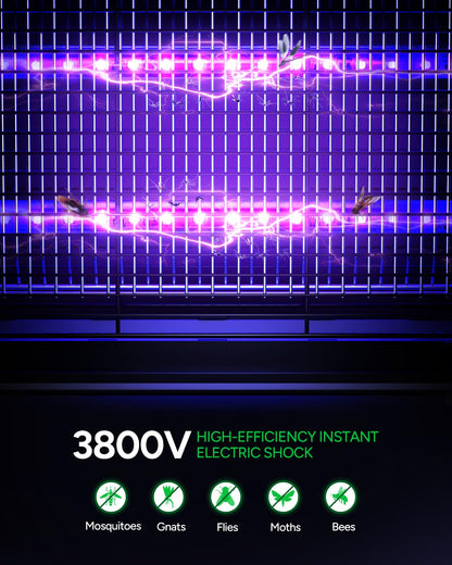 Buzbug LED Bug Zapper Outdoor Indoor, Durable 10 Years Lifespan Lamp,Portable Camping Mosquito Zapper, Fly Trap Mosquito Trap-MA015C