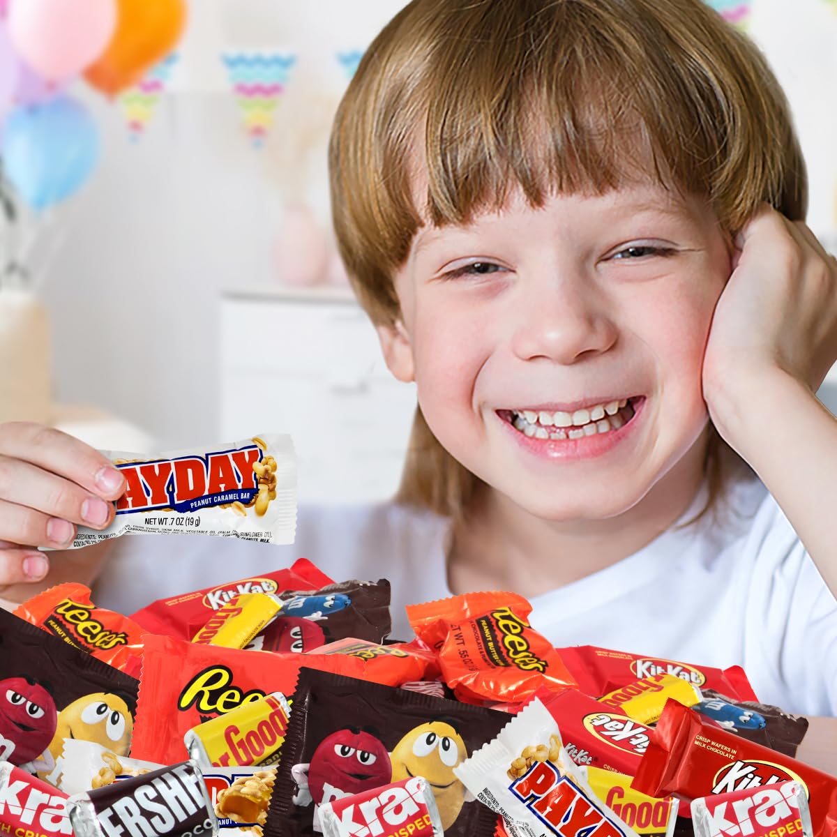 Assorted Chocolate Candy Mix - Individually Wrapped Milk, Dark, and White Chocolates - 2lb Bulk Variety Pack for Snacking, Sharing, and Gifting - Ideal for Home, Office, and Events