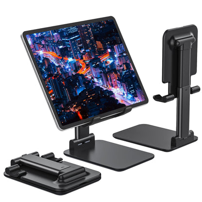 Anozer Tablet Stand Foldable & Adjustable, Portable Monitor Stand 5.55*3.94" Wide, Fit for iPad Holder Stand Compatible with iPad Pro 11, 12.9/iPad 10.9 10th; Surface Pro; Portable Monitor 4.7-15.6"
