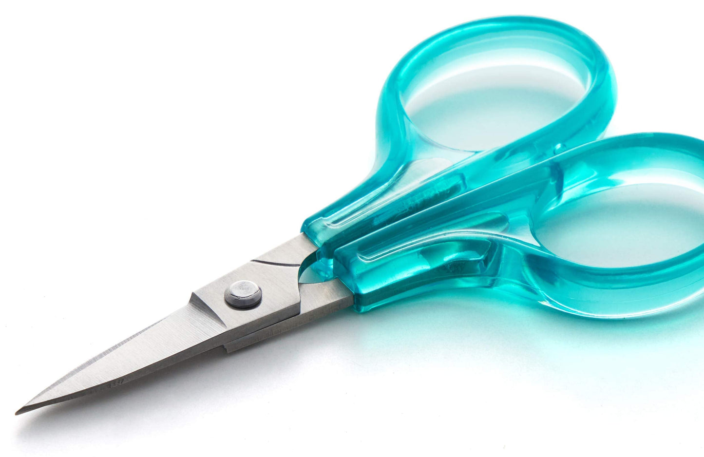 Beaditive Detail Craft Scissors Set (2 Pc.) Curved and Straight, Sharp, Compact | Sewing, Embroidery, Paper Cutting, Crafting | Stainless Steel | Protective Cover (Green)