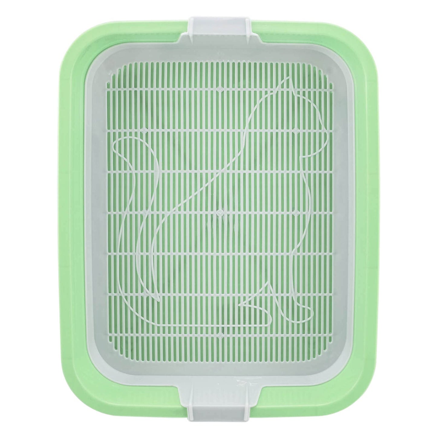 4BIG.Fun - First cat Litter Tray Tray - Perfect for Kittens, Cats, Babies, Boys, Cats, Toilet Tray with Cleaning Sieve - House Clean Even Without cat Litter - Available in Green or Grey