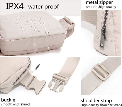 Belt Bag Waist Pack Bum Bag Crossbody Fanny Pack for Women and Men with Adjustable Strap Small Waist Pouch for Travel Workout Running Hiking