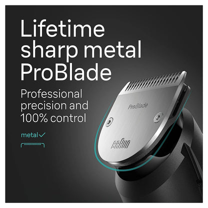 Braun All-in-One Men's Shaving Kit Series 9 9440, 13-in-1 Beard, Face, Nose, Ear Trimmer, Hair Clippers, Body Groomer and Manscaping