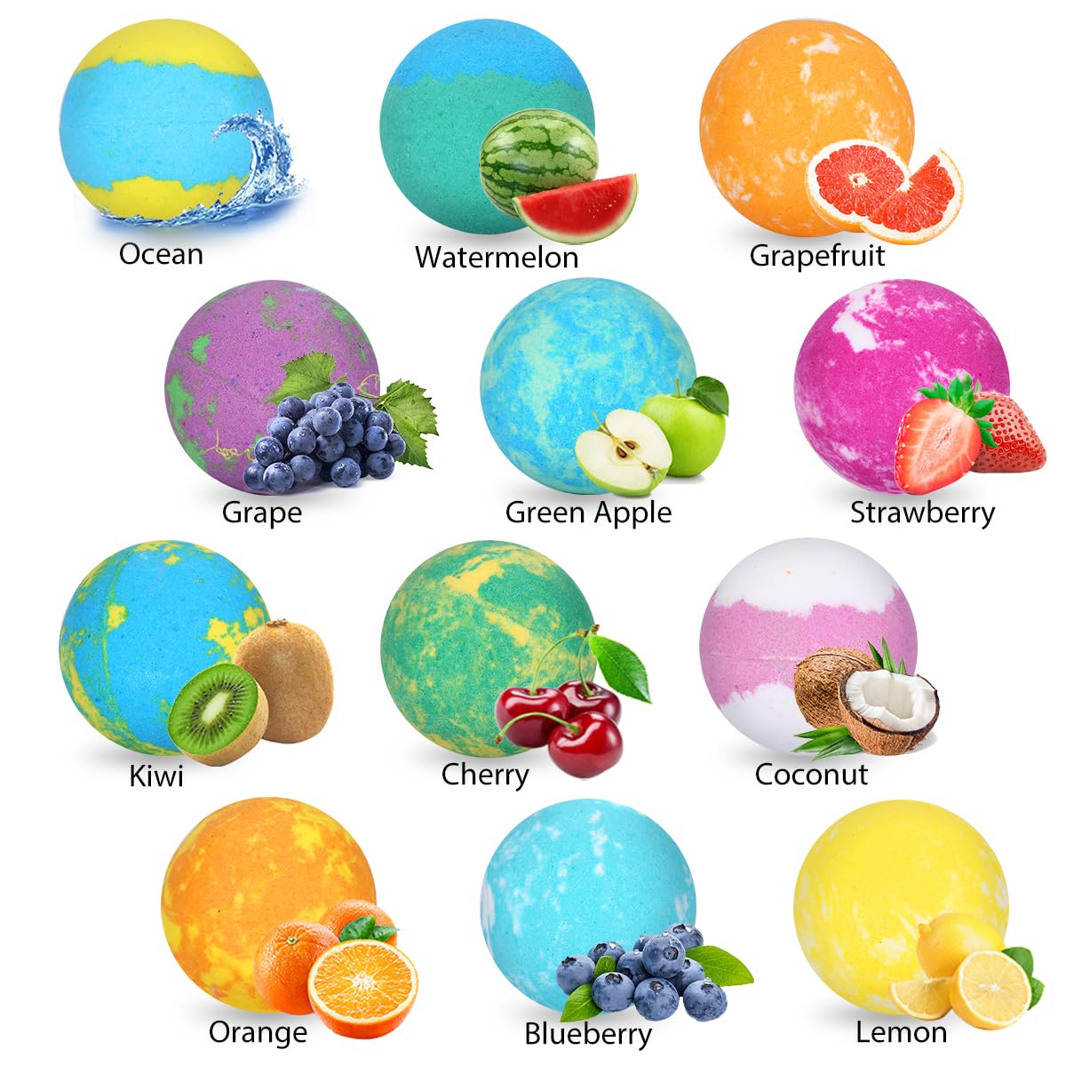 Bath Bombs for Kids with Surprise Toys Inside for Girls Boys - 12 PCs Bubble Bath Fizz Balls Gift Set with Puppy Toy, Gentle and Kids Safe for Easter Eggs Stuffers