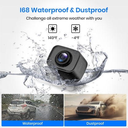 AUTO-VOX CS-2 Wireless Backup Camera with 4.3" Car Monitor, Easy Install Stable Digital Signal Back Up Camera System, Super Night Vision Reverse Cam for Truck, SUV, Van, Trailer