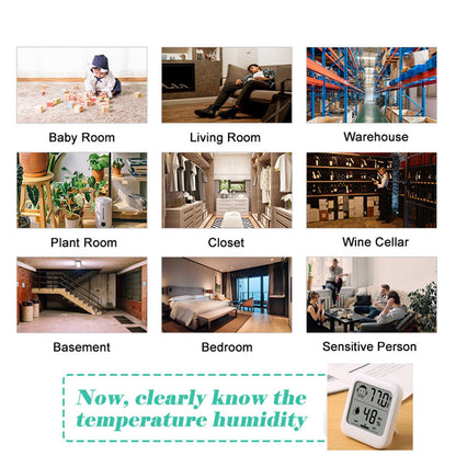 HATUSOKU Digital Thermometer and Hygrometer with Comfort Face Display, Hygrometer, Stand, Magnet, Hanging, Simple, Infectious Disease Prevention, Heat Stroke Prevention (Simple, No Clock)