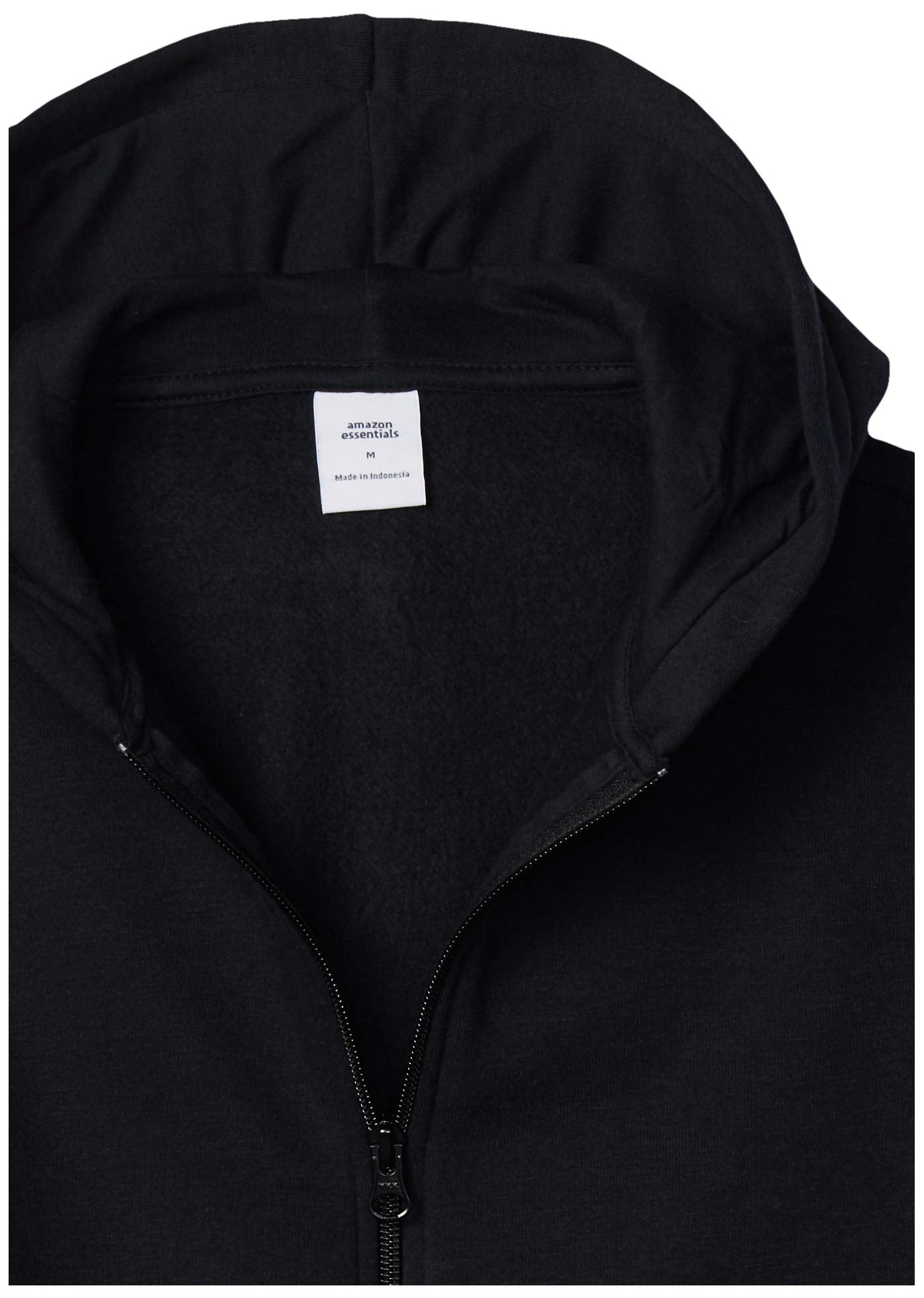 Amazon Essentials Hoodies - Boys' Black Zip-Up Sweatshirt, Medium, Fleece