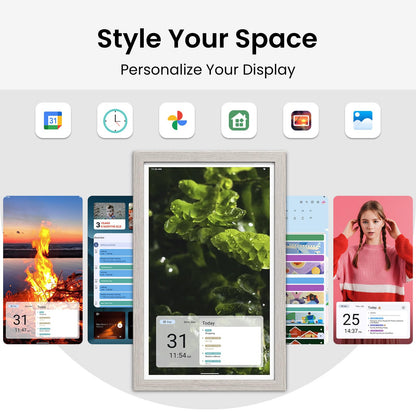 ApoloSign Digital Calendar: Electronic Calendar, Smart Touchscreen Interactive Display for Chore Chart, Family Schedules Planner, Supports All Apps via Google Play (Gray, 15.6-inch)