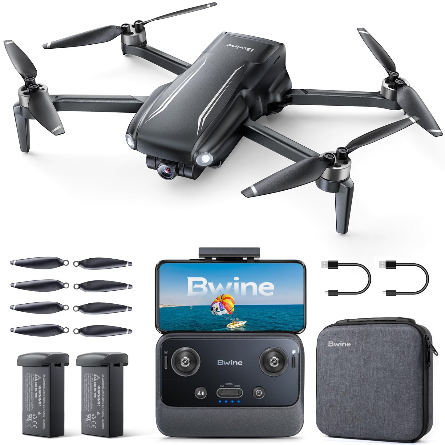 Bwine F7MINI SE GPS Drones with Camera for Adults 4K, Only 238g, 70-Mins Flight Time, TOF, 9842 FT Long Range, Auto Return, Follow Me, Circle & Waypoint Fly – Ideal for Beginners and Aerial Lovers