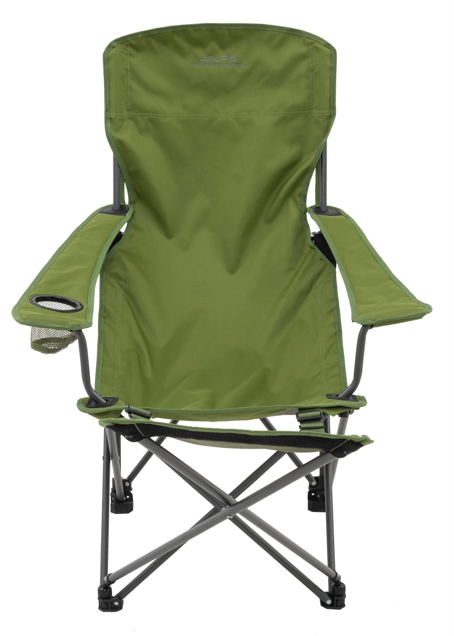 ALPS Mountaineering Escape Lounge Camping Chairs for Adults with Footrest and Adjustable Armrests, Sturdy Steel Frame, Compact Foldable Design, and Carry Bag, Cactus