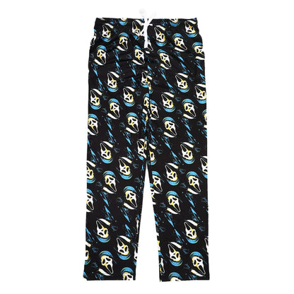 Bioworld Ghostface Repeat Print Men's Black Sleep Pajama Pants-XL