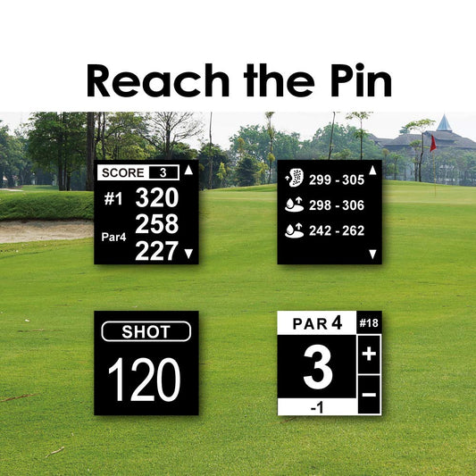 CANMORE TW-353 GPS Golf Watch - Key Course Data and Score Sheet on Your Wrist - 38,000+ Free Courses Worldwide and Growing - 4ATM Waterproof - 1-Year Warranty