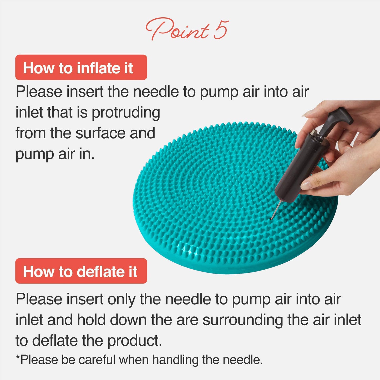 Balance Disc comes with an Air Pump Exercise Wobble Cushion for Stability Workout 1 PC (Light Green)
