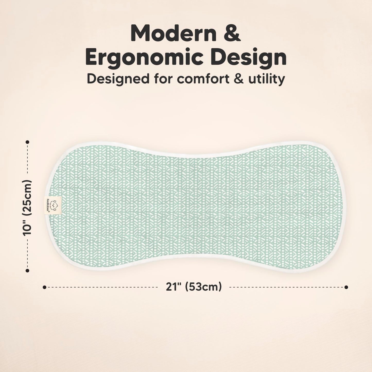 5-Pack Muslin Burp Cloths Baby Boy, Girl - Very Absorbent Baby Burp Cloth Rags, 8-Layers Viscose Derived from Bamboo Cotton Muslin Towel, Super Soft Spit Up Rags, No Shrink Washcloths (Nordic)