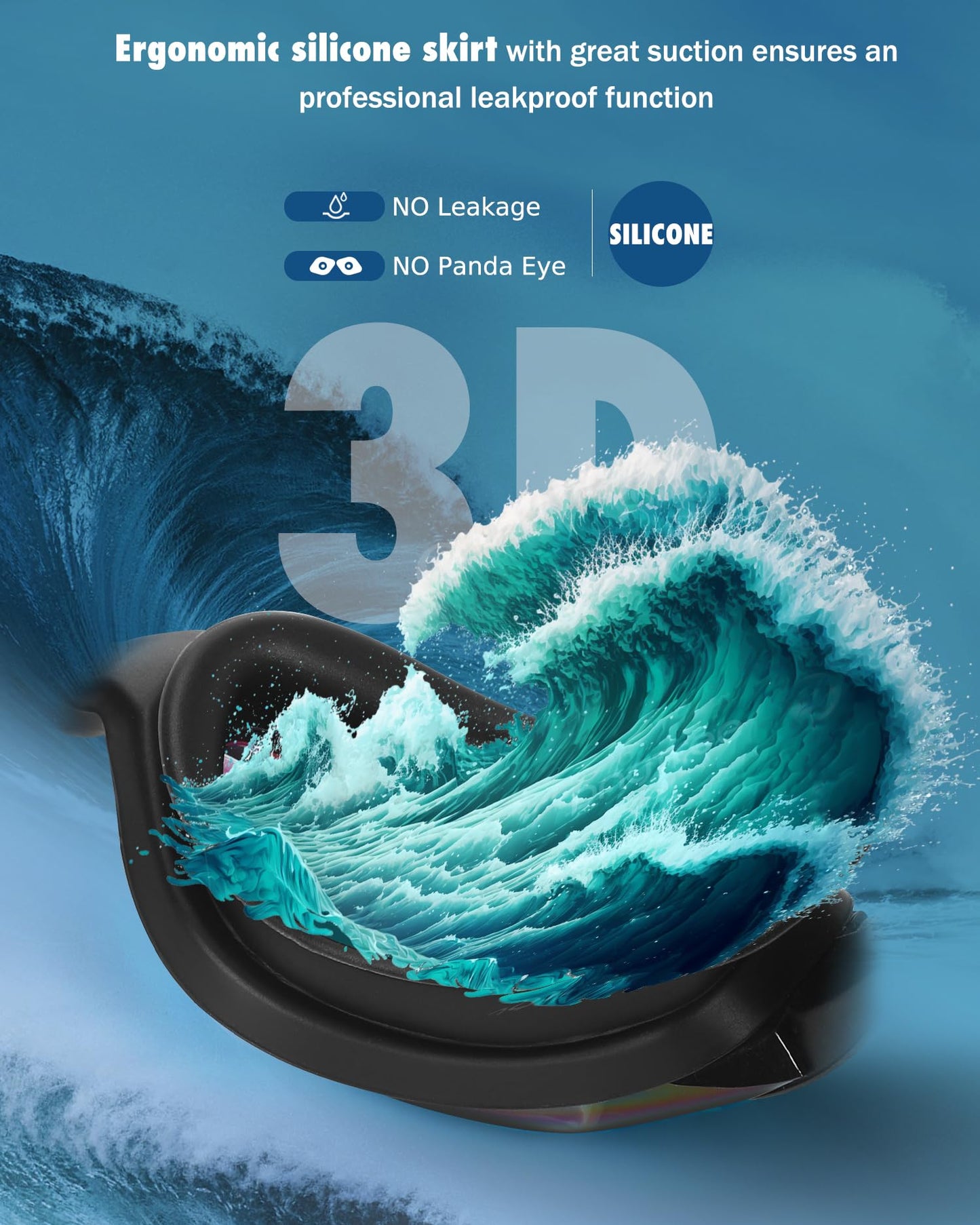 Aegend Kids Swim Goggles, Pack of 2 Swimming Goggles for Children Boys & Girls Age 3-14