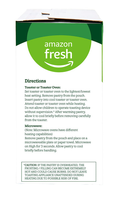 Amazon Fresh - Toaster Pastries Variety Pack (Strawberry, Blueberry, Cherry), Packing May Vary