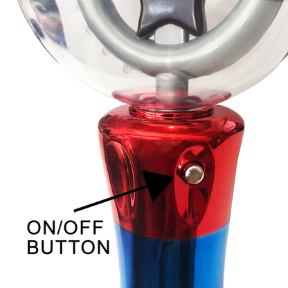 ArtCreativity Spinning Light Up Toy Wand – Magic Ball with LED Lights, Sensory Spinner for Kids, Party Favors & Classroom Prizes, Autism-Friendly Gift