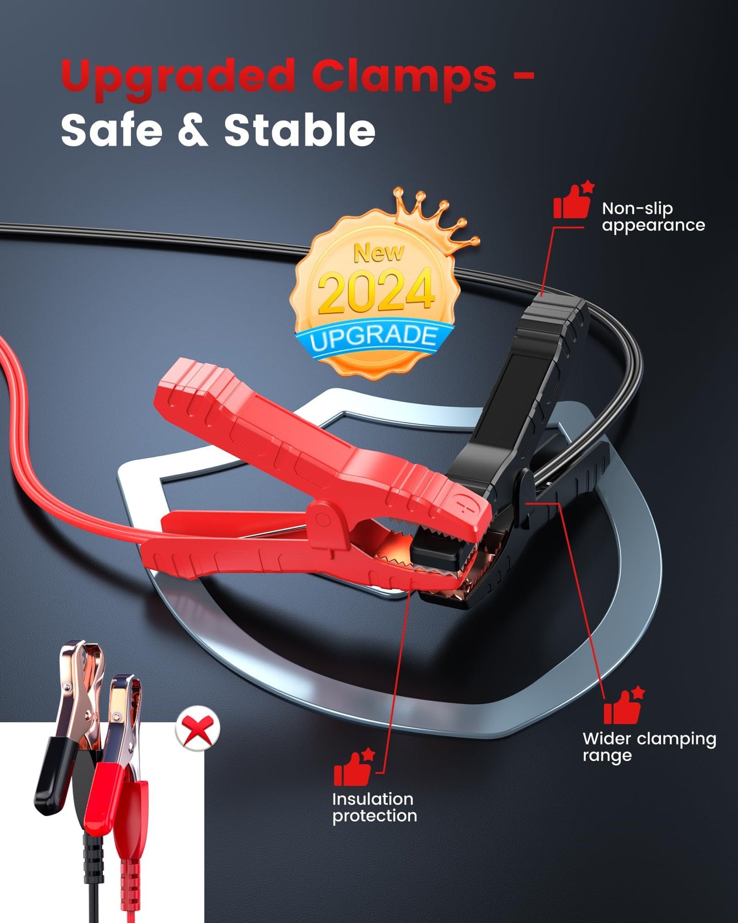 ANCEL BST200 Car Battery Tester 12V Automotive, 100-1100 CCA Battery Load Tester Tool, Auto Battery Analyzer Digital Tester for Car Truck Motorcycle SUV Boat and More