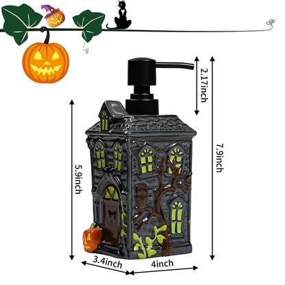 Amaauto Ceramic Soap Dispenser, Refillable 19OZ Liquid Soap with Pump, Ideal for Kitchen Bathroom Home Deco