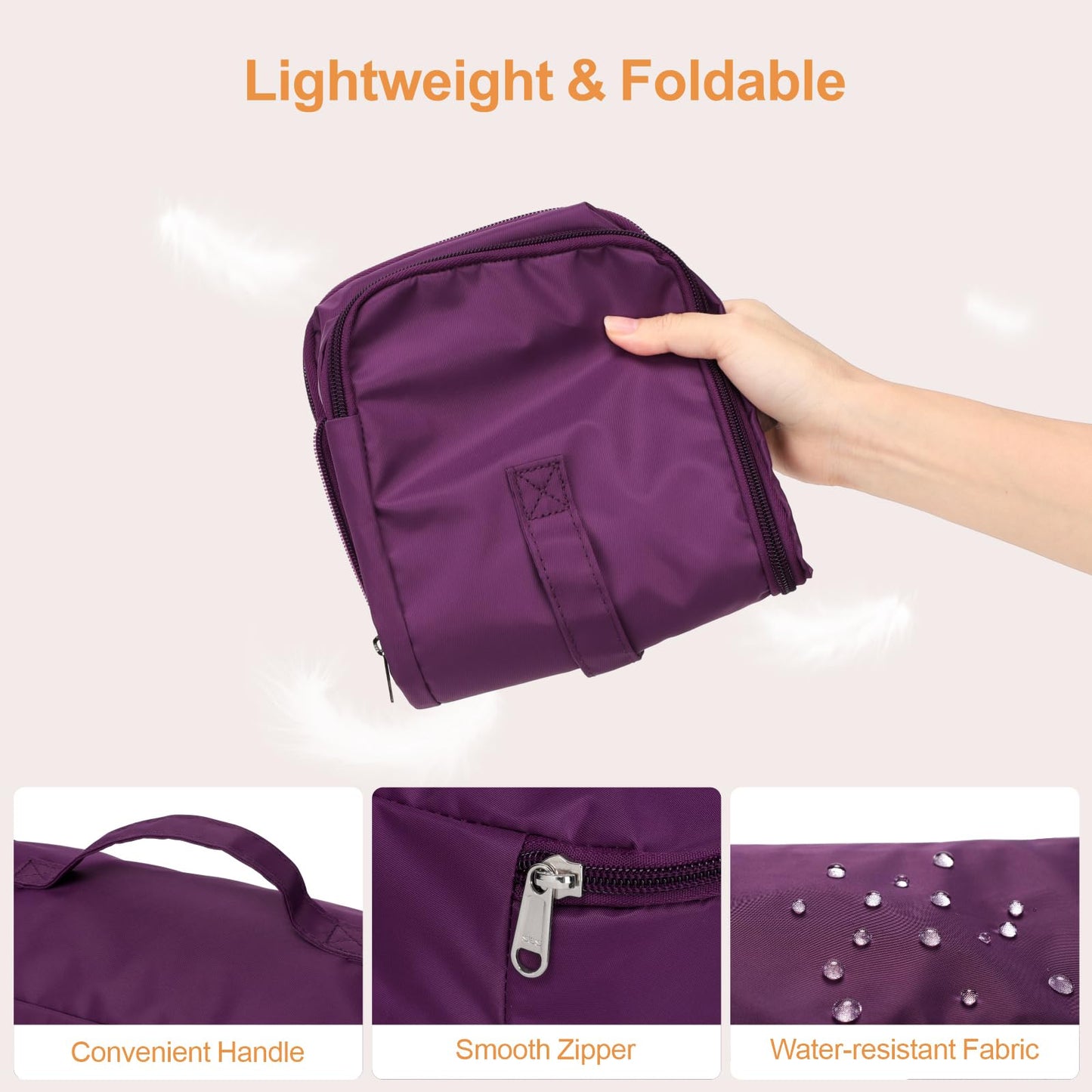 Cambond Travel Underwear Organizer Bag - 4-in-1 Lightweight Double Layer Bra Underwear Travel Bag Organizer, Portable Expandable Compression Packing Organizer, Packing Cubes for Women