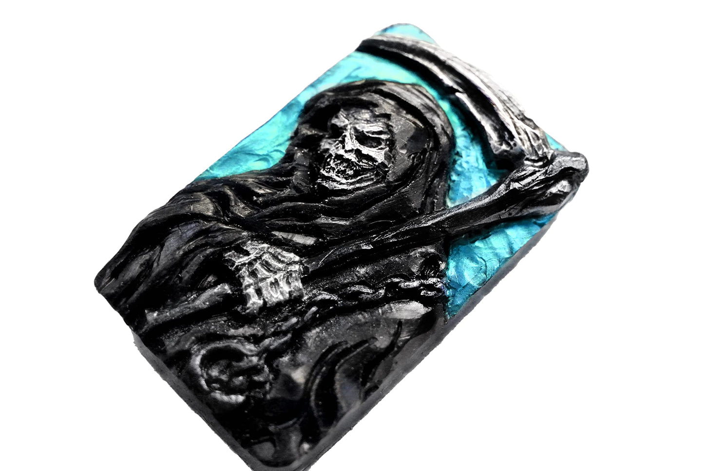 ARTCRAFTMOLDS Grim Reaper Silicone Mold for SOAP Making and Other Crafts, Halloween