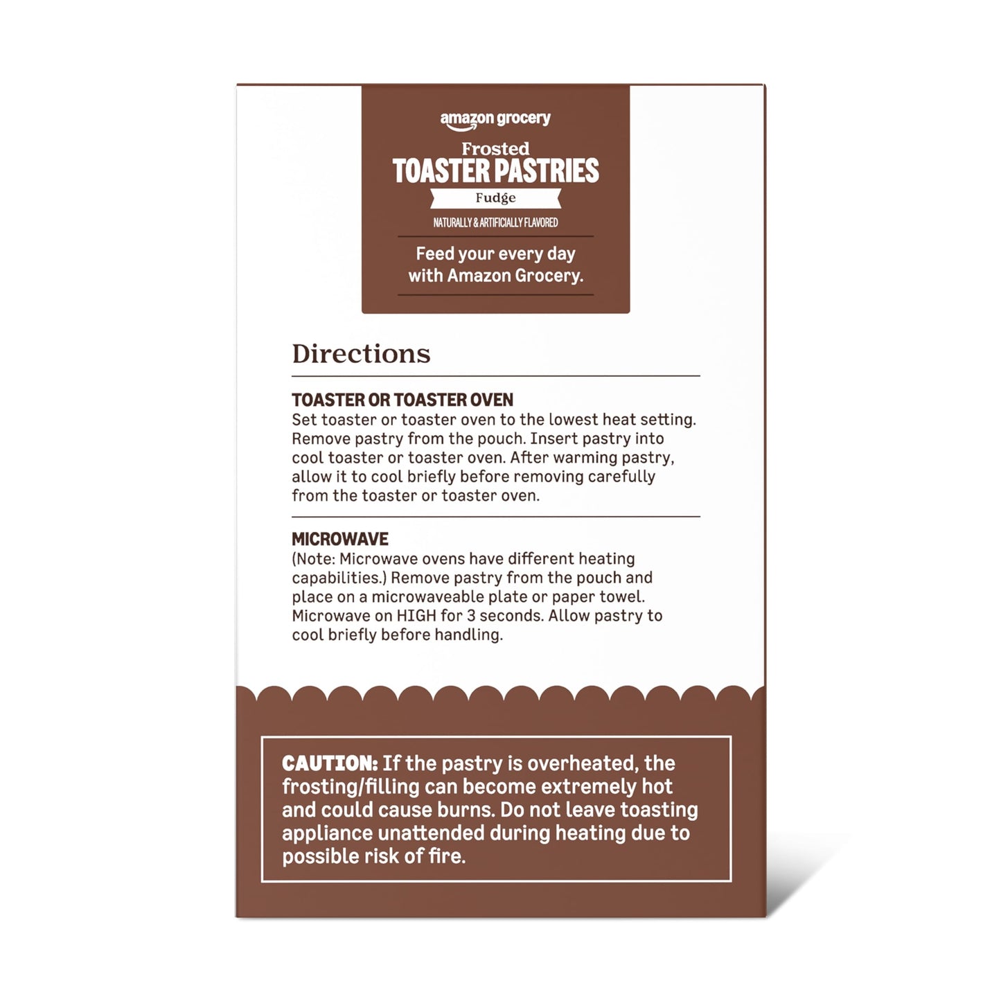 Amazon Grocery, Frosted Toaster Pastries, Fudge, 13.5 ounce, 8 Ct (Previously Amazon Fresh, Packaging May Vary)