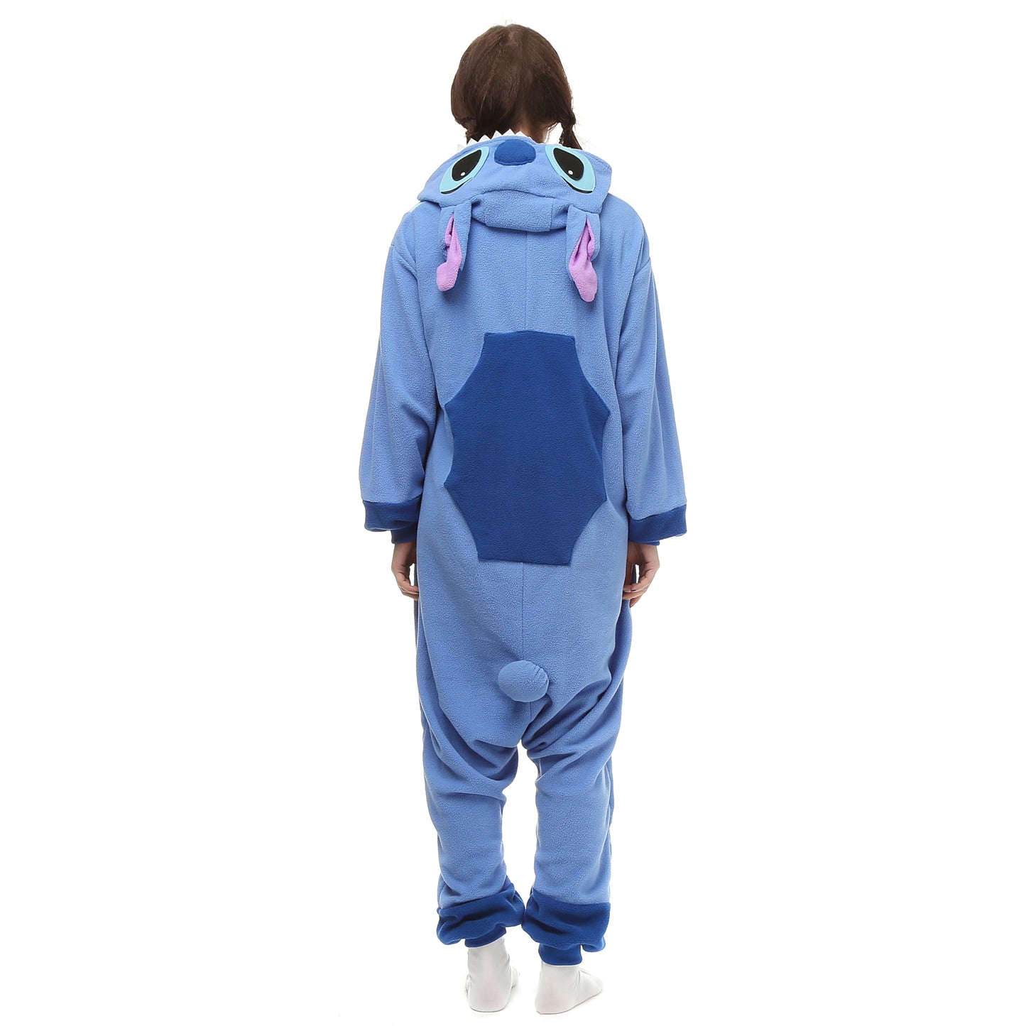 Wishliker Adult Onesie Animal Pajamas Halloween Cosplay Costumes Party Wear Blue XL
