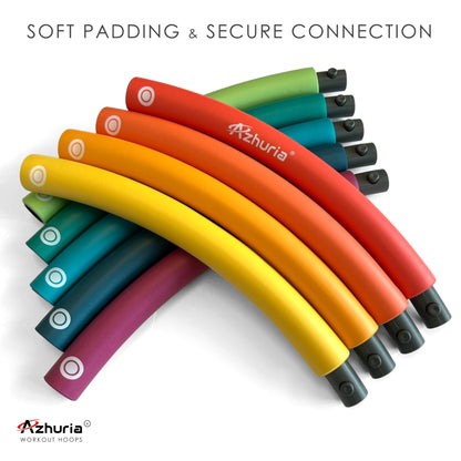 Azhuria Weighted Hula Hoop Plus Size | 3.2lb Weight, 43in Diameter | Extra Large Hula Hoop for Adults Weight Loss | Easy to Spin, Soft Padding | Exercise Hoop for Beginners & Advanced Hoopers