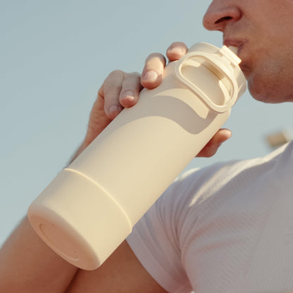 Hydrapeak 26oz Sport Insulated Water Bottle with Chug Lid, Leak & Spill Proof, Keeps Drinks Cold for 24 Hours, Hot for 12 Hours, Premium Stainless Steel Water Bottles (26oz, Lavender)