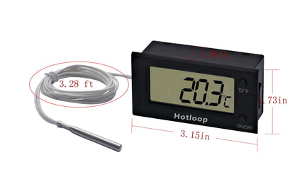 Hotloop Digital Oven Thermometer Heat Resistant up to 572°F/300°C, LCD