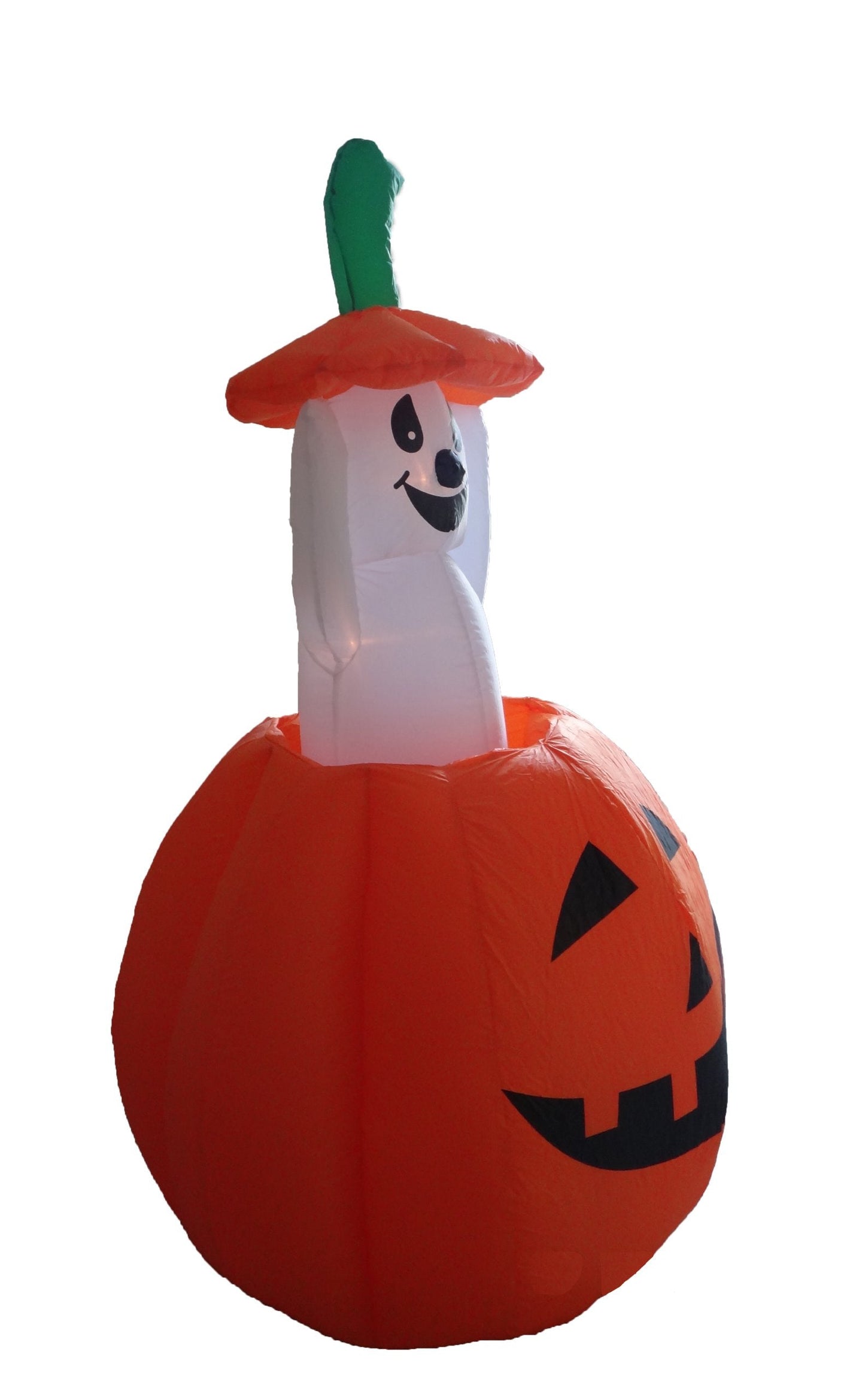 4 Foot Animated Halloween Inflatable Pumpkin and Ghost Yard Garden Decoration