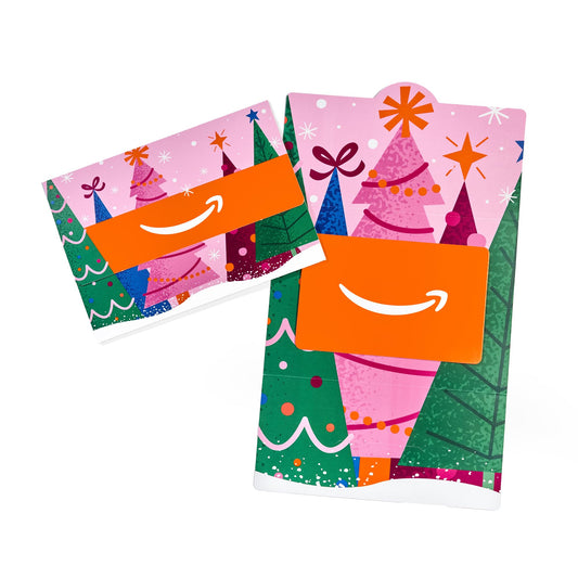 Amazon Physical Gift Card in Mini Envelope - Festive Trees | Christmas, Winter