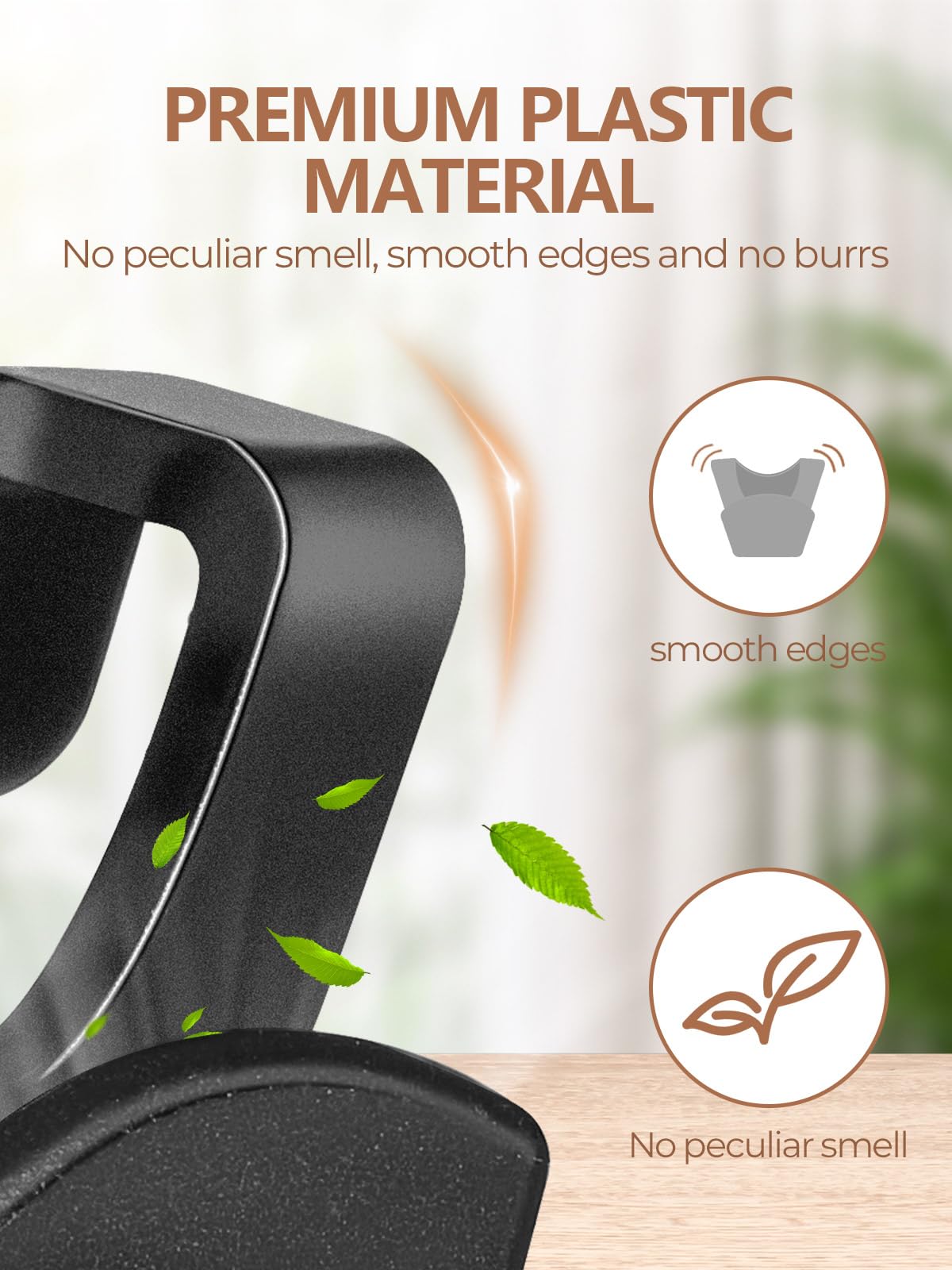 HOUSE DAY Space Saving Hanger Hooks 60 Pack, Black Clothes Hanger Connector Hooks, Heavy Duty Hanger Hooks Space Saver, Premium College Dorm Room Essentials, Good Closet Organizers and Storage