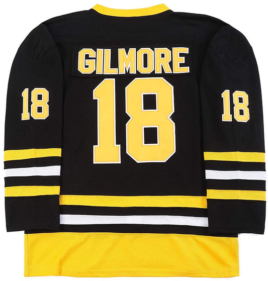Boston Happy Gilmore #18 Adam Sandler 1996 Movie Ice Hockey Jersey Stitched Letters and Numbers S-XXXL