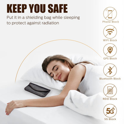 4 Pieces Faraday Bags Phone for Key Fob Protector Car RFID Signal Blocking GPS Anti-tracking Faraday Pouch Shielding Wallets for Cell Phone Privacy Card Protection(Carbon Fiber)