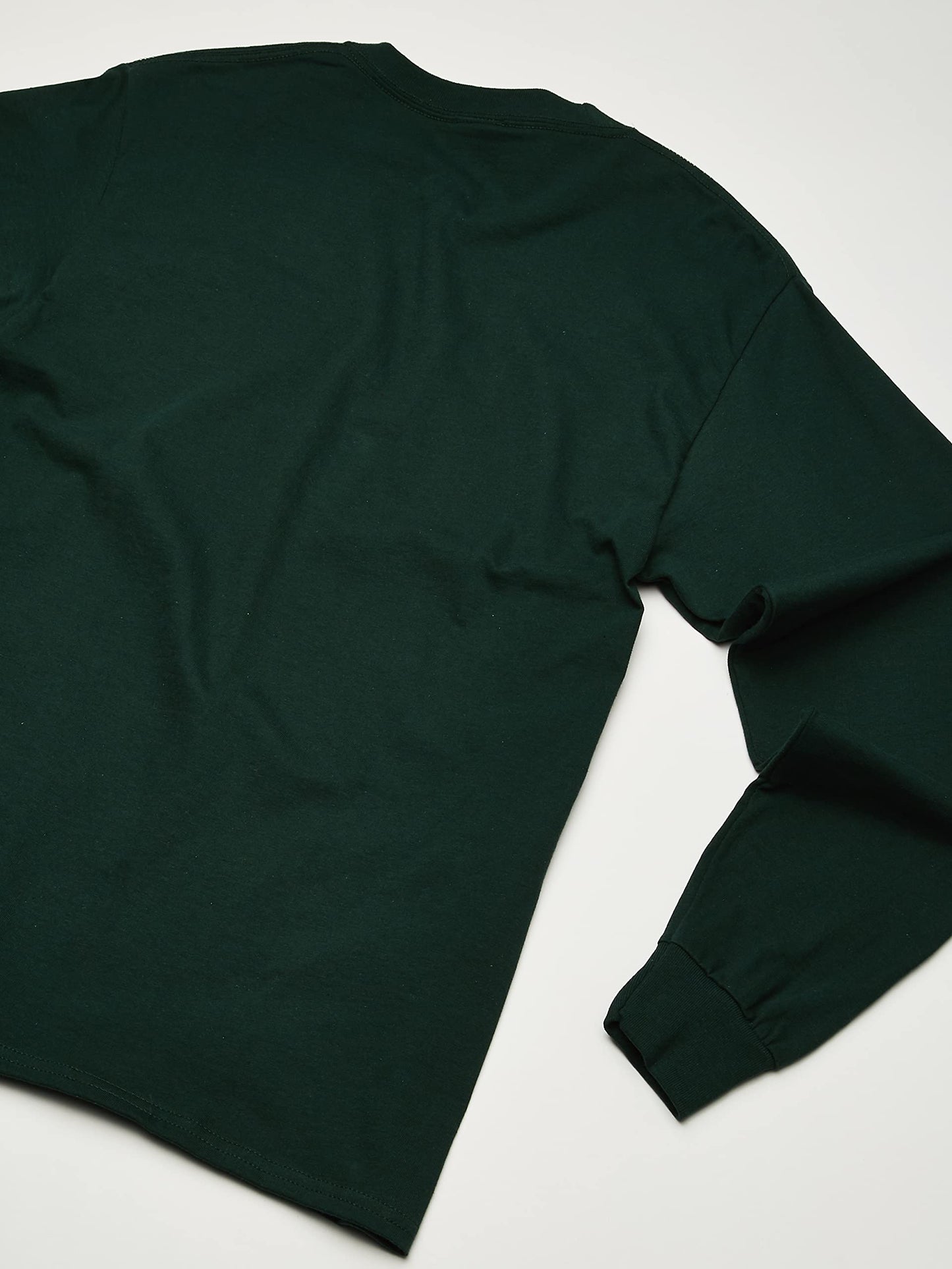 Hanes Men's Beefy Long Sleeve Shirt, Deep Forest, XL