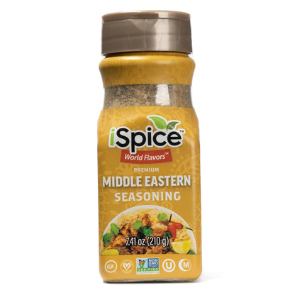 iSpice - MIDDLE EASTERN SEASONING World Flavor Super Spice Blend | All Natural | Ready to use as is | No preparation is necessary