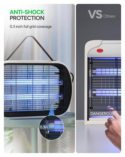 Buzbug Bug Zapper Indoor for 5000 Sq. Ft., 20W Instant Electric Mosquito Zapper, High-Voltage Fly Zapper, Fruit Fly Traps Fly Killer -MA015