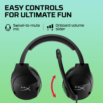 HyperX CloudX Stinger Core - Official Licensed for Xbox, Gaming Headset with In-Line Audio Control, Immersive In-Game , Microphone