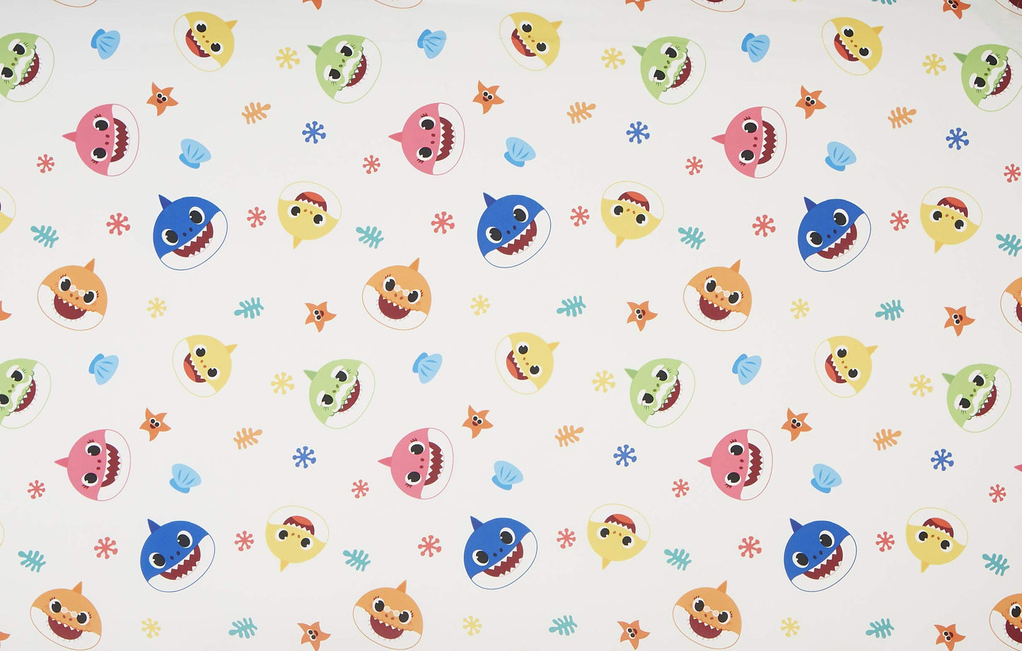Baby Shark 4-Piece Toddler Bed Set including Super Soft Matching Sheets Set, Pillowcase, and Reversable Comforter For Boys and Girls - (Offical Product)