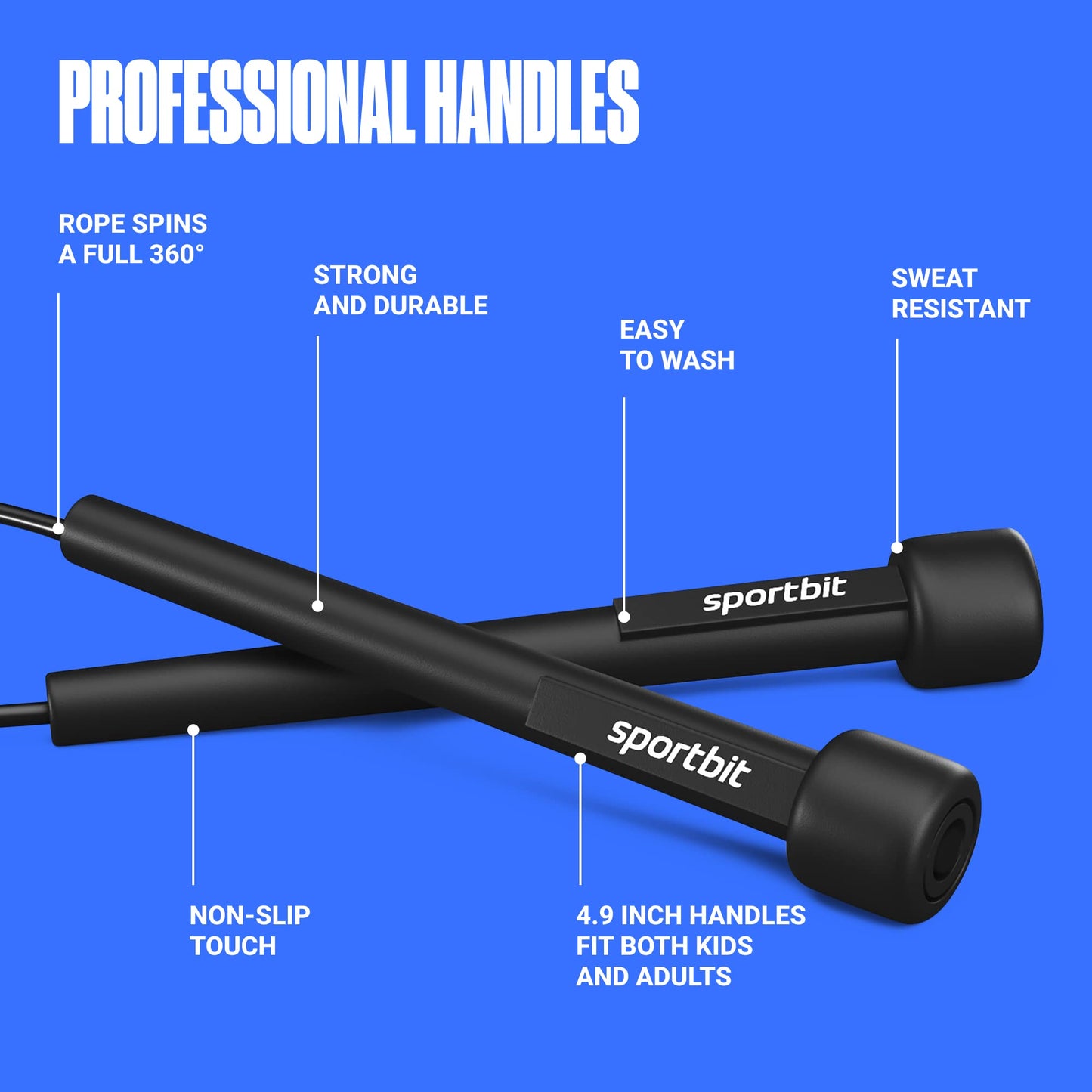 Adjustable Jump Rope for Fitness and Exercise – Skipping Rope for Cardio, Boxing, and Weight Loss – Speed Rope perfect for Men & Women