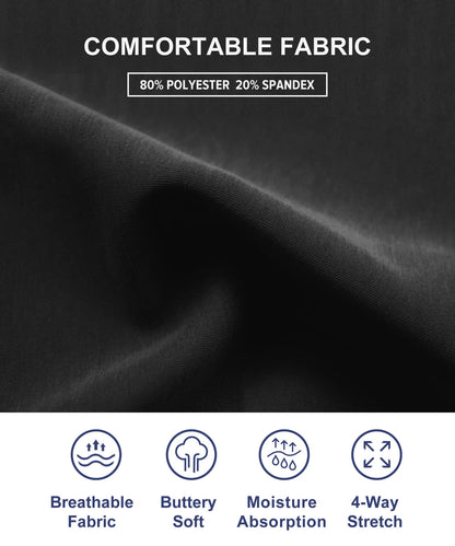 IUGA Biker Shorts for Women High Waist, Ultra Soft Womens Workout Shorts with Inner Pocket Opaque Yoga Gym Running 8" (Black, Large)