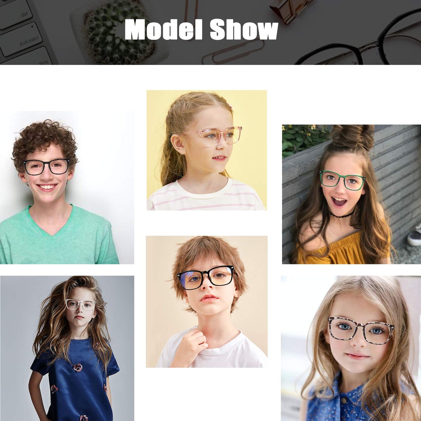 Hycredi Kids Blue Light Blocking Glasses，Anti Eyestrain & UV Protection, Computer Gaming TV Phone Glasses for Boys Girls (Transparent)