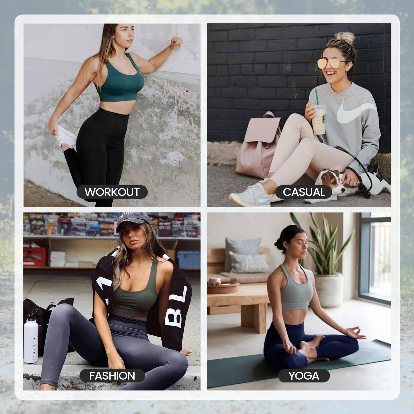 High Waisted Leggings for Women - No See Through Tummy Novelty Workout Yoga Pants with Pockets Reg & Plus Black