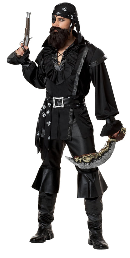 California Costumes Men's Plundering Pirate Adult, Black, Large