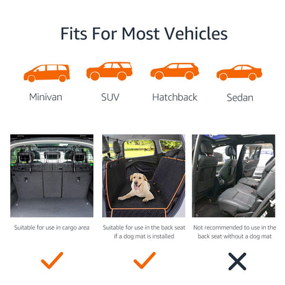 Amazon Basics Adjustable Dog Car Barrier for Vehicles, 59.72 x 5.20 x 16.46 in, Black