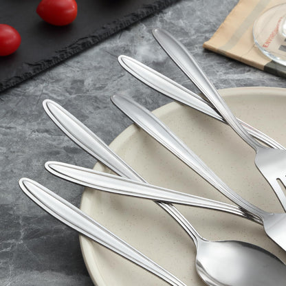 24 Pieces Forks Set (7.8”), Unokit Forks Silverware Set, Stainless Steel Dinner Forks, Table Forks, Metal Forks, Fork Set of 24 for Home/Kitchen & Restaurant,Mirror Polished, Dishwasher Safe