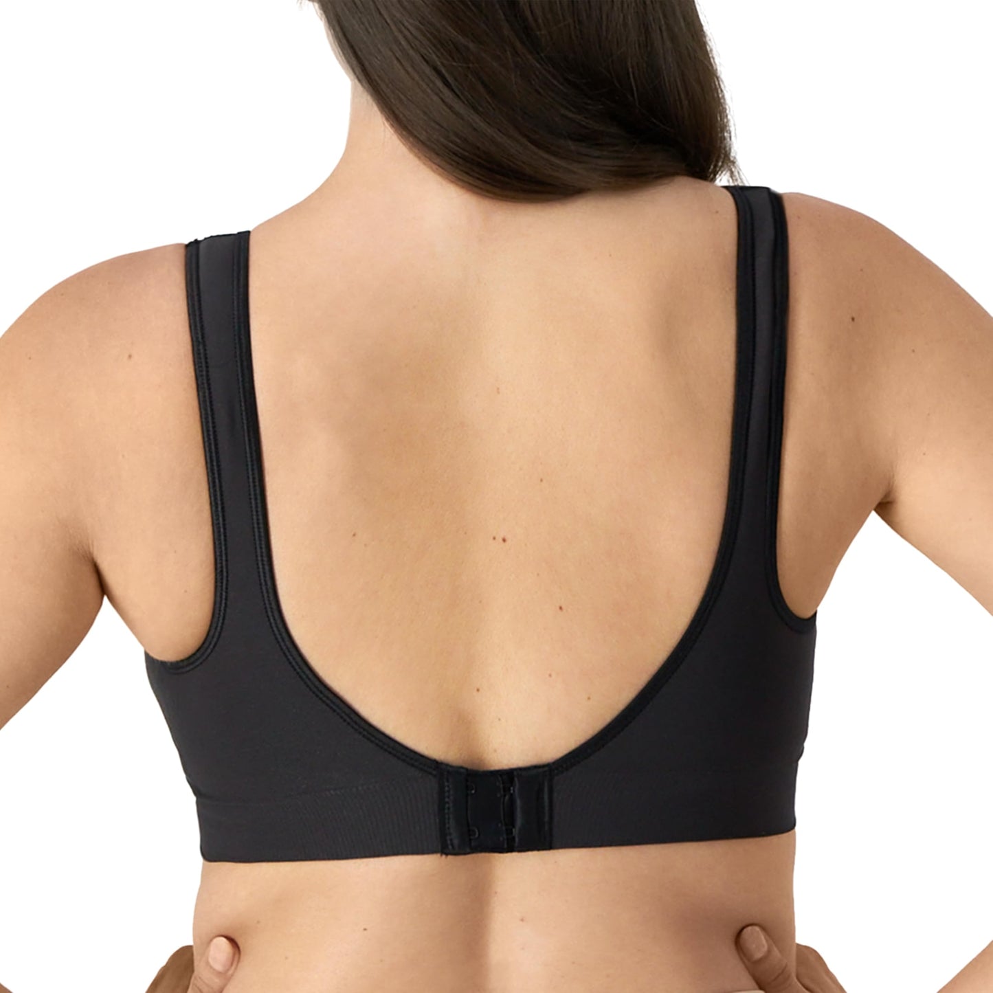 Bali Womens Comfort Revolution Wireless Bra, Comfortflex Fit Full-coverage Wirefree Bras, Black, Small US