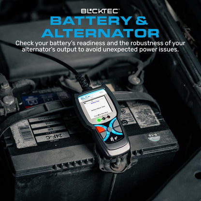 BLCKTEC 420 Bluetooth OBD2 Scanner Diagnostic Tool - Vehicle Code Reader for Car - Clears Check Engine Light - Comes with Premium OBD App On IOS & Android - Works For All Cars 1996 & Newer